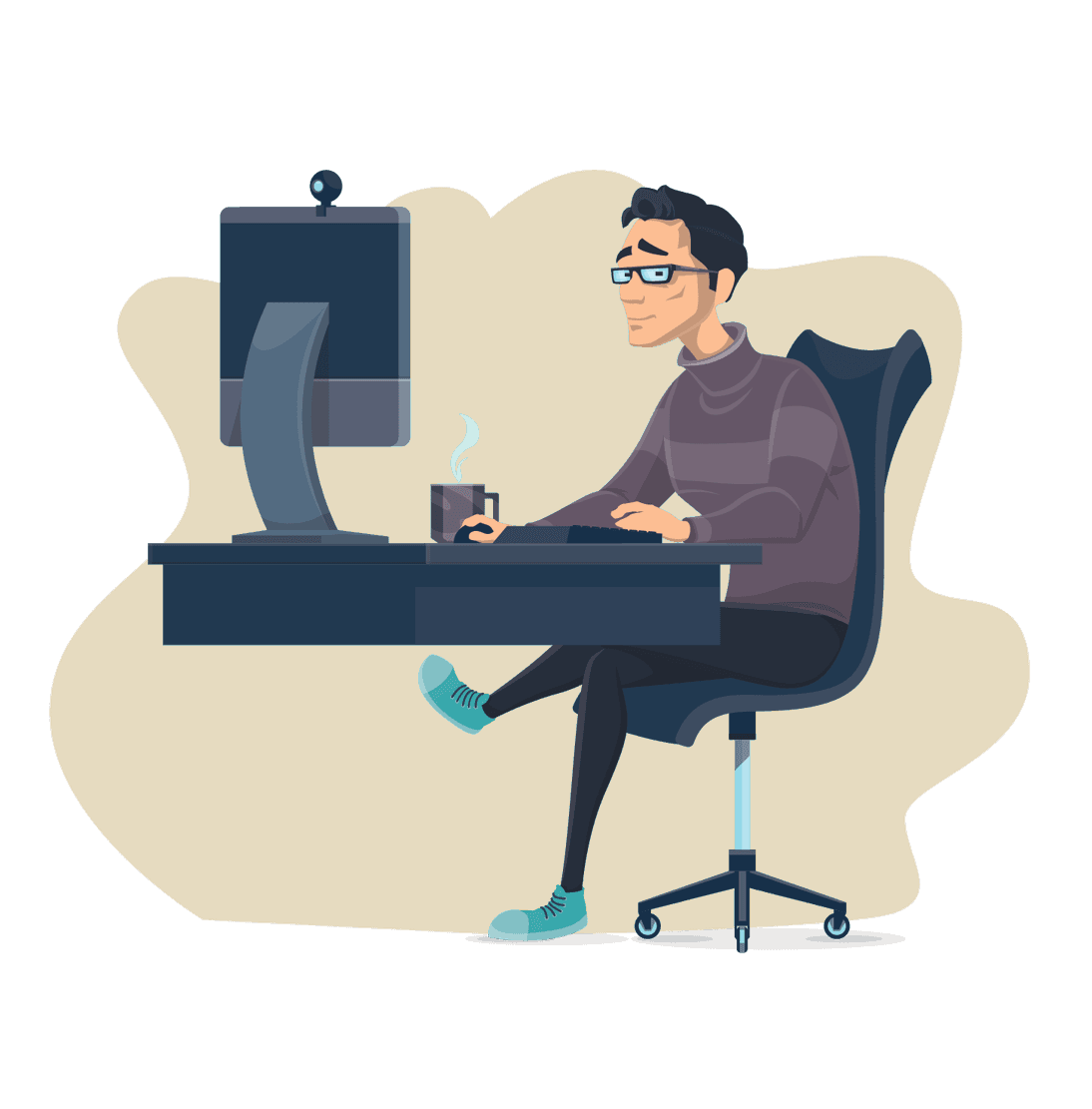 An illustration of a student putting their learning into practice.